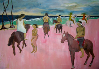 Paul Gaugin - Reiter am Strand2